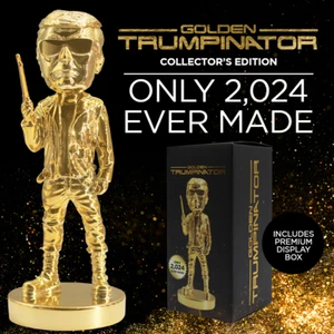 Gold Trumpinator Bobblehead SOLD OUT(Limited Run of 2024 Units) - Picture 1 of 6