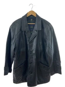 PIERRE BALMAIN Other Lining Check Coat LL Leather Black Used - Picture 1 of 9