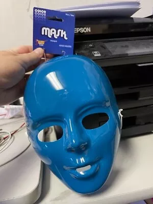 Blank Mask - Blue - Plastic - Costume Accessory - Teen Adult New!!! - Image 1 of 2