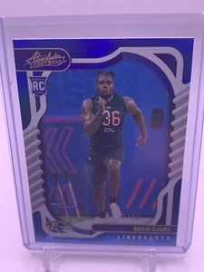 2022 Absolute Football David Ojabo Blue RC 20/50 Ravens - Picture 1 of 2