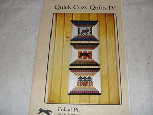 QUICK COZY QUILTS IV Applique Wall Quilt Pattern From Folkal Pt. 16.5x13.5" - Picture 1 of 1