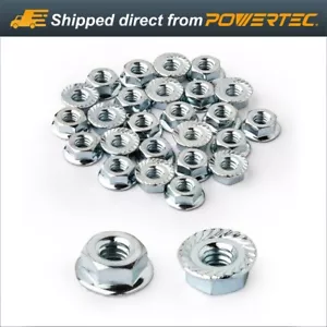 25 piezas Brida dentada hexagonal Bloqueo hexagonal M8 Tuerca M8 Tuerca de tornillo para máquina, Zinc (QLN1201) - Imagen 1 de 5