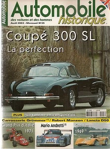 AUTOMOBILE HISTORIQUE 25 MERCEDES 300 SL GP D'ITALIE 1971 LANCIA D50 RO MANZON - Imagen 1 de 2