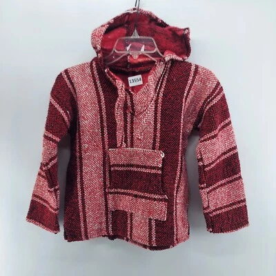 girls baja hoodie jacket pink textile fleece pockets outdoor hoodie striped - Image 1 of 4