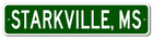Starkville, Mississippi Metal Wall Decor City Limit Sign - Aluminum