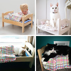 NEW Wooden Duktig Doll Bed With Bedlinen Set best for DOG, CAT Sleeping