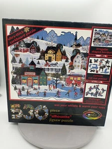 Ceaco 530 Pc Puzzle Wet Your Whistle & Warm Your Toes Silhouette 100% Complete - Picture 1 of 3