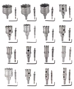 TCT-Lochsäge 16-50 mm Hartmetall für Stahl, Edelstahl NE-Metall Guss - WELDINGER - Bild 1 von 27