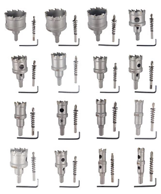 TCT-Lochsäge 16-50 mm Hartmetall für Stahl, Edelstahl NE-Metall Guss - WELDINGER - Bild 1 von 3