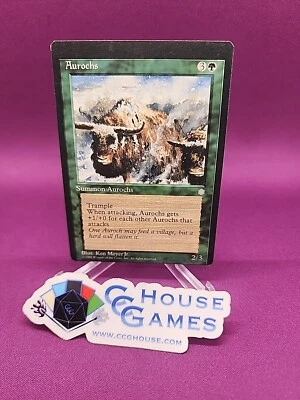 Aurochs Ice Age Misprint Miscut Off Center Print Hickey MTG Magic *CCGHouse* - Image 1 of 4