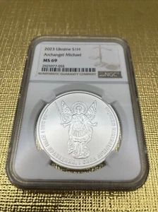 2023 Ukraine Archangel Michael NGC MS69 - Picture 1 of 4