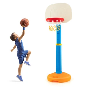 Kids Children Basketball Hoop Stand Adjustable Height Indoor Outdoor Sports Toy - Picture 1 of 8