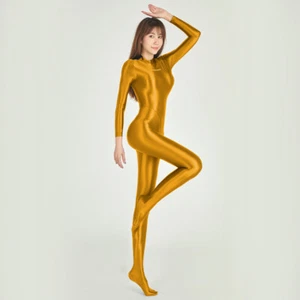 AMORESY Mujeres Aceite Brillante Mono Deportes Natación Yoga Opaco Cosplay Body - Imagen 1 de 47