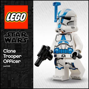 GENUINE LEGO Star Wars Minifigure 501st Clone Trooper Officer sw1247 75345 - Picture 1 of 1