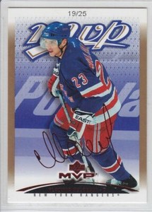 2003-04 UD MVP VLADIMIR MALAKHOV /25 RED SCRIPT FACSMILE #284 Upper Deck Rangers