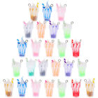  30pcs Resin Ice Cream Cup Charms Dessert Ice Cream Charms for Jewelry Making