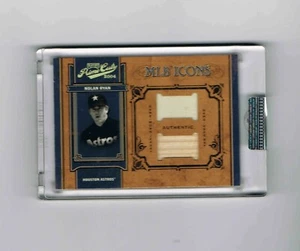 2004 Playoff Prime Cuts MLB Icons Uncirculated NOLAN RYAN 06/25 Jersey/Bat Card - Picture 1 of 3