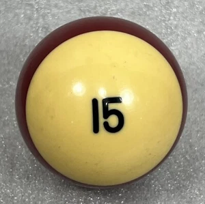 Repuesto de piscina de billar vintage a rayas baquelita 15 bolas probado 2 1/4" estándar - Imagen 1 de 4