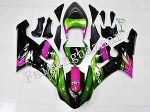 Fit for 2005 2006 ZX6R 636 Shark Green Pink Black ABS Injection Fairing Kit - Picture 1 of 7