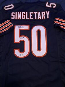 Mike Singletary Autographed Jersey! Beckett BAS Witnessed, Would Pass PSA/JSA