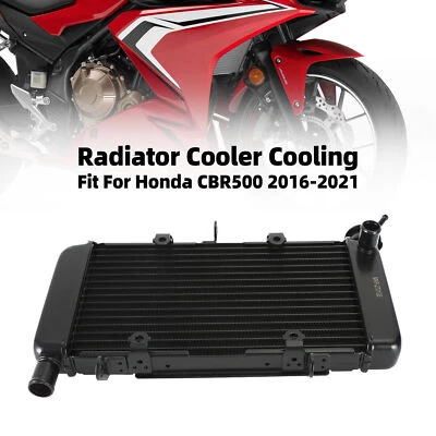 Aluminum Radiator Cooling Cooler Fit For Honda CBR500 CBR 500 2016-2021 E2 - Image 1 of 4