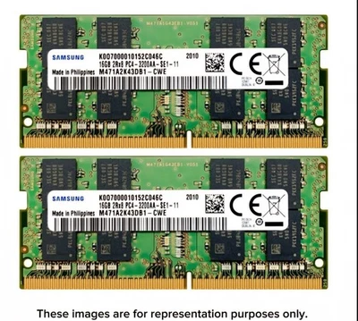 32GB(2x16GB) Set Samsung PC4-2666  SoDIMM Laptop RAM - Image 1 of 3
