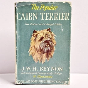 VINTAGE The Popular Cairn Terrier Book By Beynon Dog Showing 1950s Hard (t59) - Picture 1 of 13