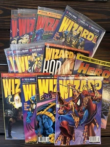 Lote de revistas Wizard: #17 (x2), 18, 19, 23 (x2) selladas / 13, 19, 50, 58 sin sellar - Imagen 1 de 19