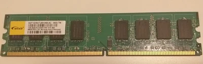 Elixir M2Y1GH64TU8HD6B-AC PC2-6400 1GB DDR2 800MHz Arbeitsspeicher RAM - Bild 1 von 3
