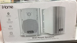 iHome Enceintes Bluetooth Intérieur/Extérieur 6,5 Pouces (300W) Son Surround - Blanc - Photo 1 sur 4