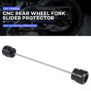 Rear Wheel Axle Fork Crash Slider Protector For YAMAHA MT-07 Y-AMT MT 07 MT07 - Picture 1 of 8
