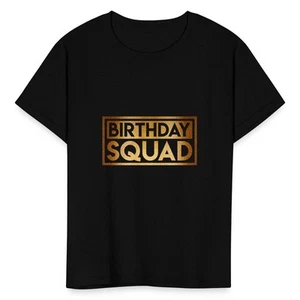 Birthday Squad Glitzer Bday Party Squad Kinder T-Shirt - Bild 1 von 13