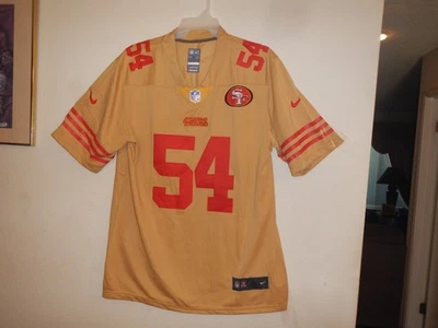 FRED WARNER  # 54 SF 49ERS  Nike Men's  GOLD   Jersey  XL - Image 1 of 4