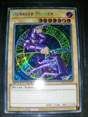 Yu-Gi-Oh! Dunkler Magier SBC1 Secret Rare Speed Duel 1. Auflage - Mint PSA - Bild 1 von 2