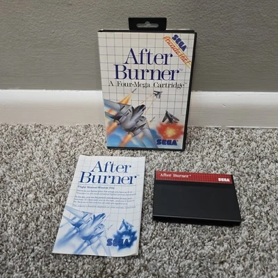 After Burner (Sega Master System SMS, 1988) CIB Complete - Image 1 of 4