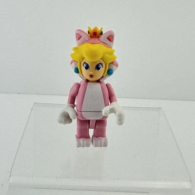 Minifigura K’Nex Super Mario Bros Gato Princesa Melocotón Tanooki Serie 10 Foto 1 de 4