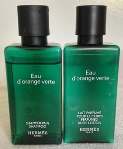 Hermes “Eau D'Orange Verte” Shampoo & Body Lotion 40ml Travel Size (90+% Full) - Picture 1 of 9