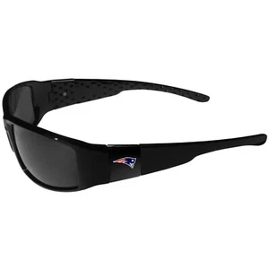 New England Patriots Black Wrap Sunglasses NFL Glasses Fan 100% UVA/UVB Licensed - Picture 1 of 3