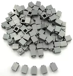 Lego 100 New Light Bluish Gray Bricks 1 x 1 Building Blocks Pieces - Picture 1 of 1