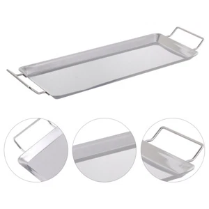 Stainless Steel Bakeware Non Stick Barbecue Grill Tray Outdoor Plate - Picture 1 of 12