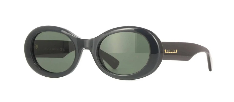 Gucci Men AUTHENTIC Sunglasses Black Grey Oval GG1587S 001