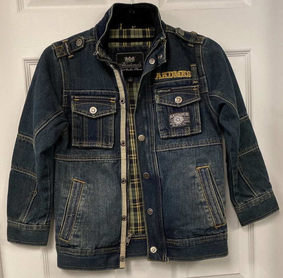 Akademiks Boy's Denim Jean Jacket  Sz. 7 - Image 1 of 4