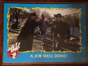 1989 O-Pee-Chee Ghostbusters White Back Bill Murray Venkman Job Well done #43