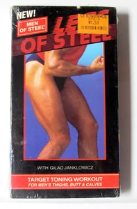 Legs of Steel Men of Steel NEW/SEALED Gilad Workout Video VHS Buy 2 get 1 FREE - Picture 1 of 4