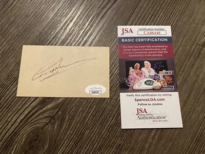 Greg Norman Signed Index Card Golf The Shark Masters LIV JSA - Image 1 of 2