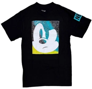 Neff X Disney Men's Angry Mad Mickey Mouse Graphic Tee T-Shirt in Black - Picture 1 of 2