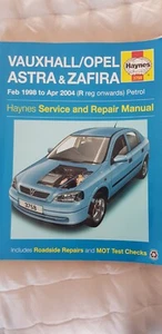 Haynes Handbuch Vauxhall (Opel) Astra & Zafira Benzin 98-04 Werkstatt Reparatur Buch 3758 - Bild 1 von 4