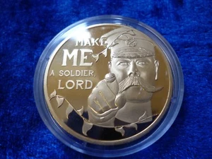 Jersey WWI Commemorative Gold Plated Proof 50p 'Make me a Soldier' 2014 - Picture 1 of 2