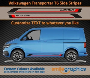 Edition Side Stripes Red Black - Compatible with VW T6 - Other colours avail - Picture 1 of 2