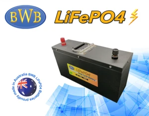 Slimline Lithium Battery 12V 100Ah LiFePO4 Deep Cycle 4WD Camping - Picture 1 of 4